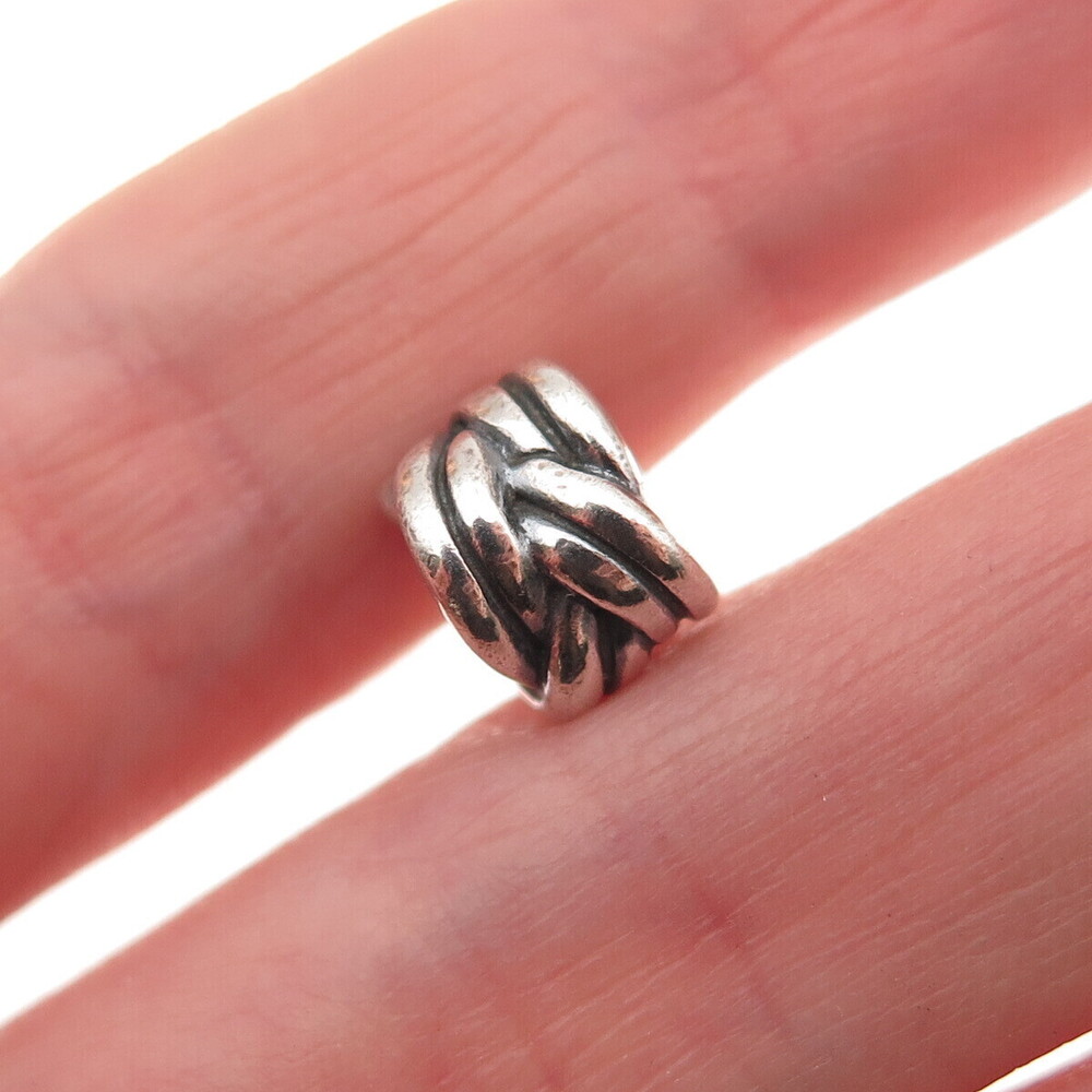 Pandora 925 Sterling Silver Forget Me Knot Slide Bead Charm